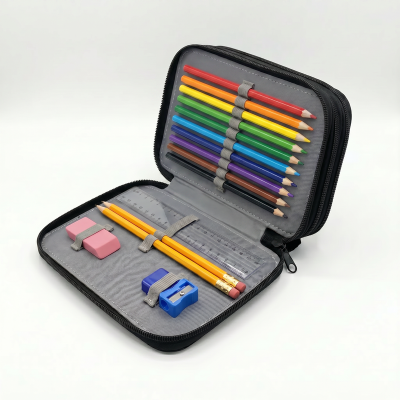 Personalizowany piórnik czterokomorowy z imieniem – piórnik dla fana Minecraft