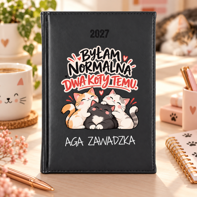 Kalendarz na 2027 rok - dzienny / A5 / z kolorowym nadrukiem na okładce