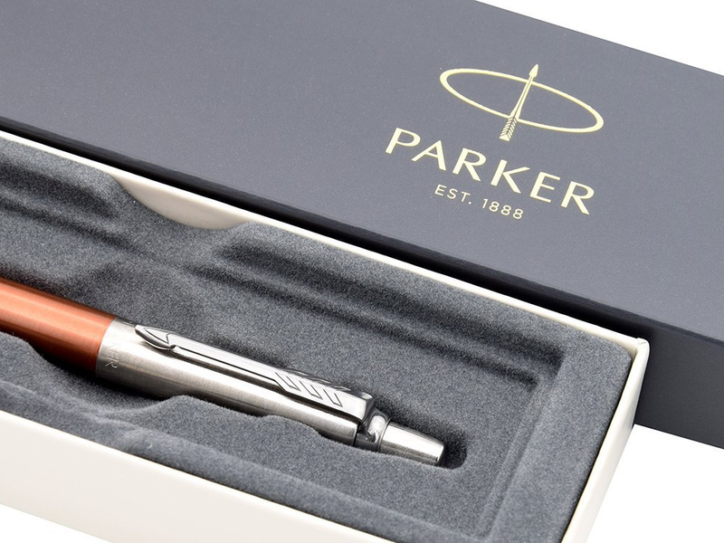 Długopis Parker Jotter CT Chelsea Orange, stal i etui Parker
