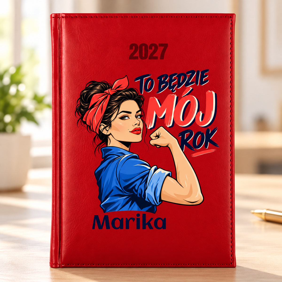 Personalizowany kalendarz książkowy 2027 dzienny